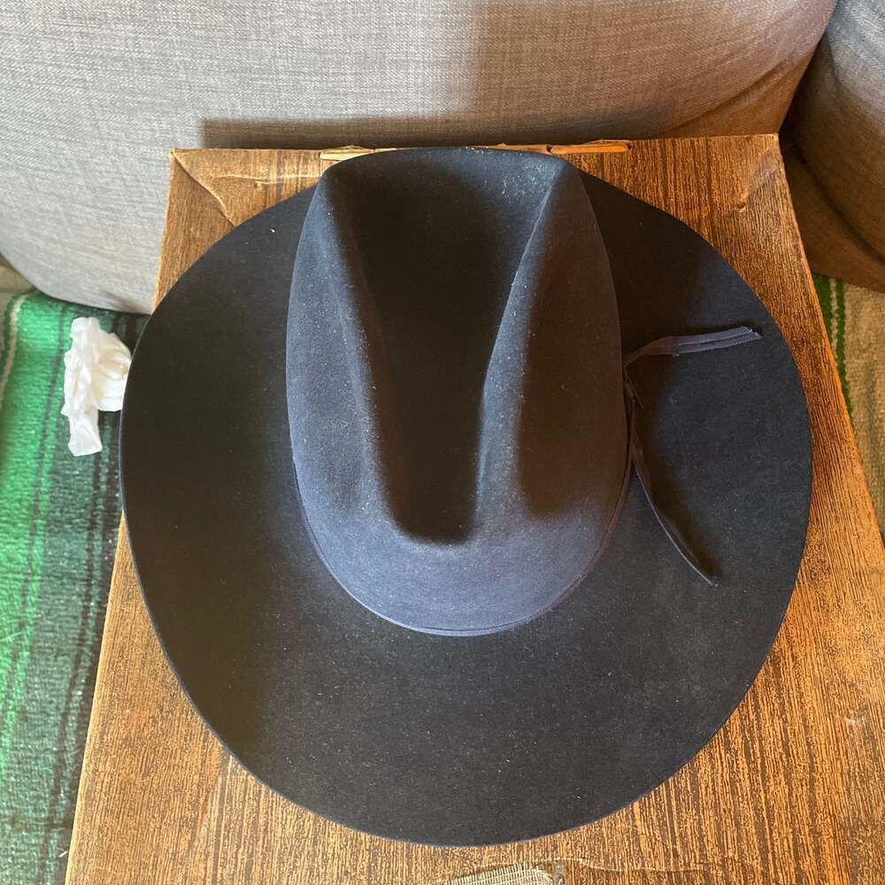 Vintage Resistol XXX Beaver 'Self Conforming' Navy Fur Felt Cowboy Hat